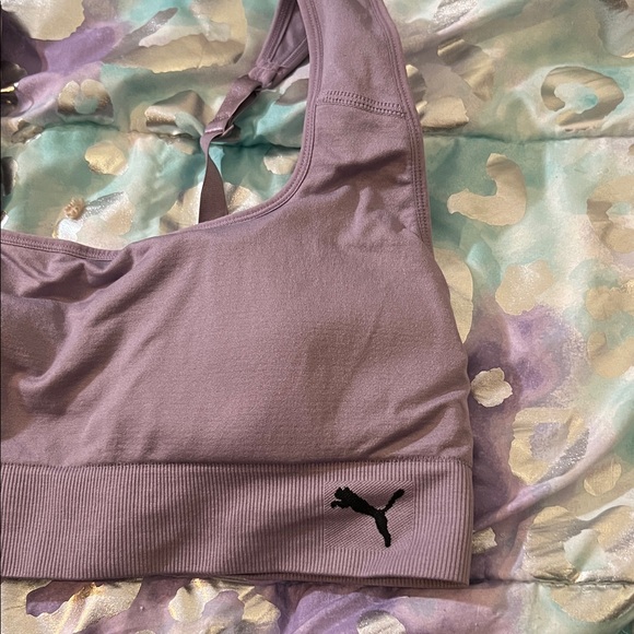 Puma Women's Purple Sports Bra-EUC - Picture 4 of 9